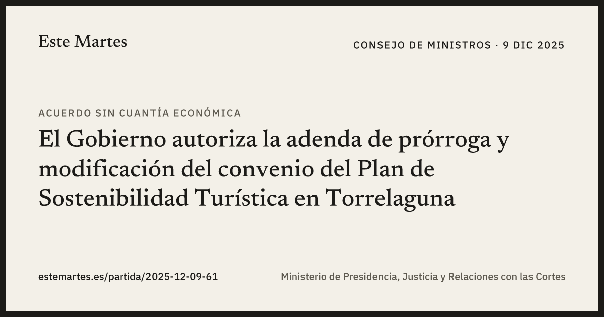 Tarjeta: El Gobierno autoriza la adenda de prórroga y modificación del convenio del Plan de Sostenibilidad Turística en Torrelaguna